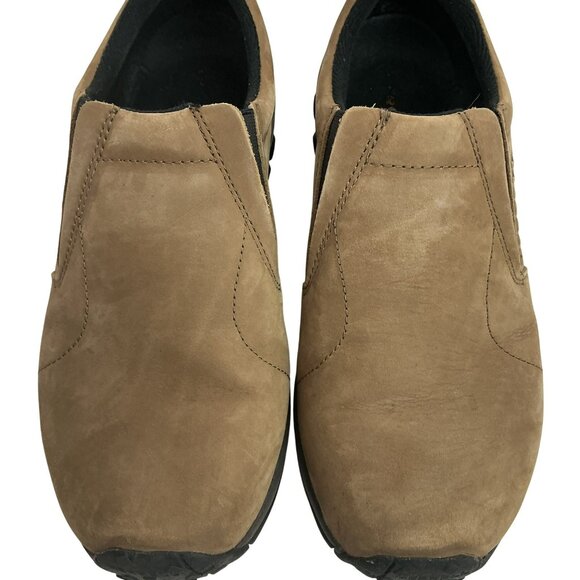 Merrell Jungle Moc Slip-On Hiking Casual Shoes Men’s 9.5W Brown Nubuck Leather main image 5